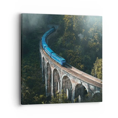 Impression sur toile - Image sur toile - Train nature - 40x40 cm