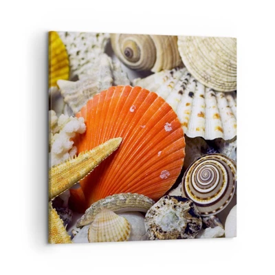 Impression sur toile - Image sur toile - Trésors de l'océan - 50x50 cm