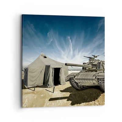 Impression sur toile - Image sur toile - Un rêve militaire - 70x70 cm