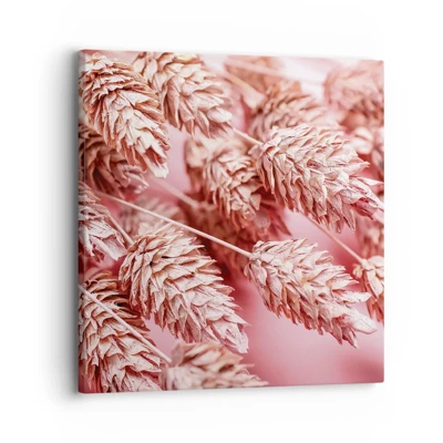 Impression sur toile - Image sur toile - Une cascade florale en rose - 30x30 cm