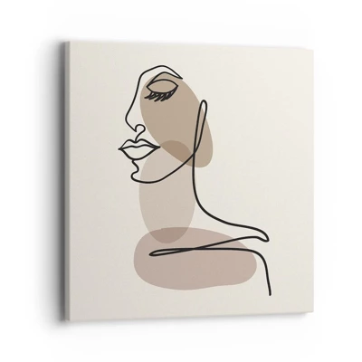 Impression sur toile - Image sur toile - Une certaine ligne de beauté - 40x40 cm