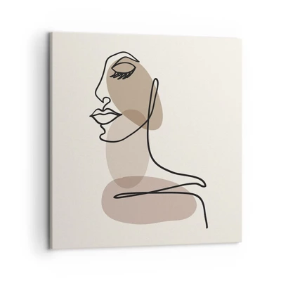 Impression sur toile - Image sur toile - Une certaine ligne de beauté - 50x50 cm