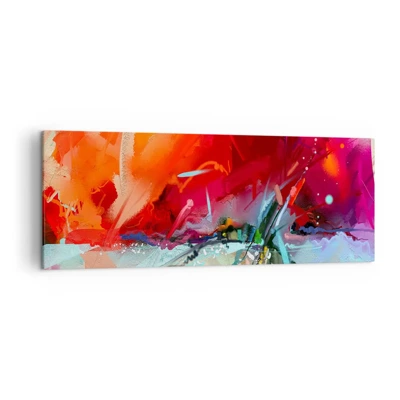 Impression sur toile - Image sur toile - Une explosion de lumières et de couleurs - 140x50 cm