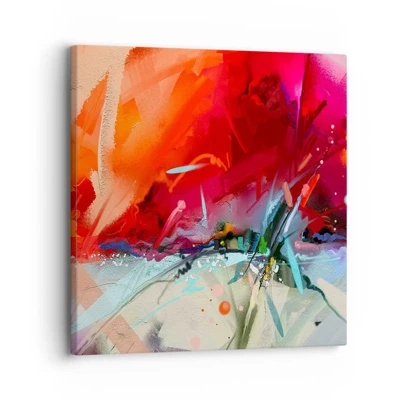 Impression sur toile - Image sur toile - Une explosion de lumières et de couleurs - 30x30 cm