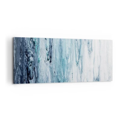 Impression sur toile - Image sur toile - Une glace bleue - 100x40 cm