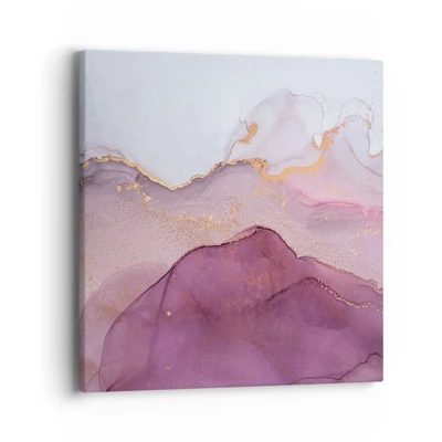 Impression sur toile - Image sur toile - Vagues lilas et violettes - 40x40 cm