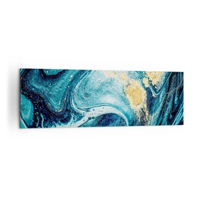 Impression sur toile - Image sur toile - Vortex bleu - 160x50 cm