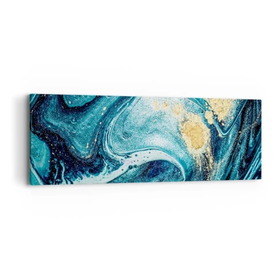 Impression sur toile - Image sur toile - Vortex bleu - 90x30 cm