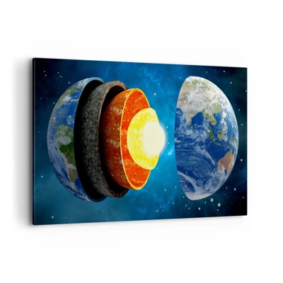 Impression sur toile - Image sur toile - Voyage au centre de la terre - 120x80 cm