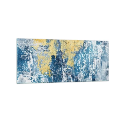 Impression sur verre - Image sur verre - Abstraction du temps - 120x50 cm