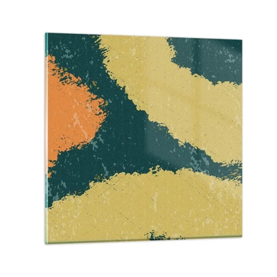 Impression sur verre - Image sur verre - Abstraction – mouvement lent - 30x30 cm