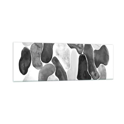 Impression sur verre - Image sur verre - Abstraction rocheuse - 90x30 cm