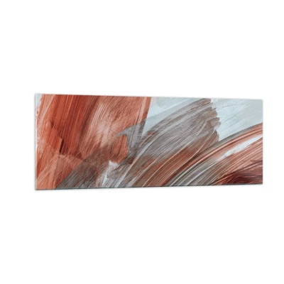 Impression sur verre - Image sur verre - Abstraction venteuse et automnale - 140x50 cm