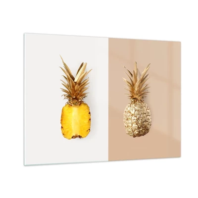 Impression sur verre - Image sur verre - Ananas pour nous - 70x50 cm