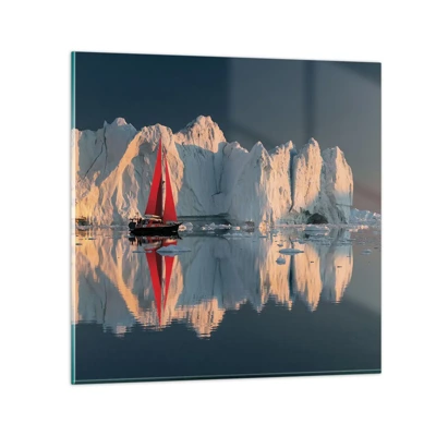 Impression sur verre - Image sur verre - Aux limites du monde - 40x40 cm