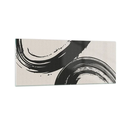 Impression sur verre - Image sur verre - Balayage circulaire - 100x40 cm