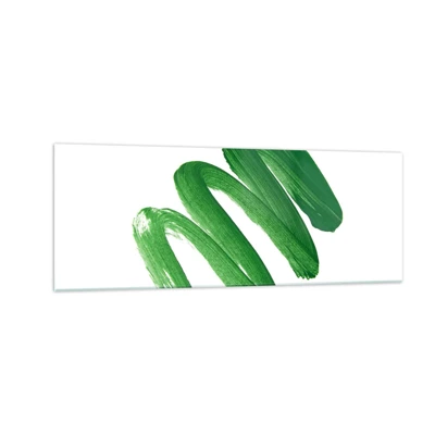 Impression sur verre - Image sur verre - Blague verte - 140x50 cm