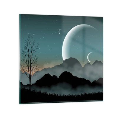 Impression sur verre - Image sur verre - Carnaval de la nuit étoilée - 40x40 cm