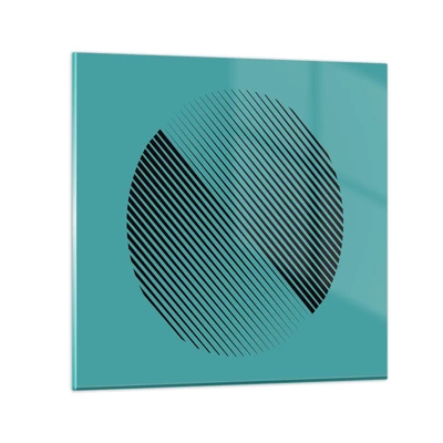 Impression sur verre - Image sur verre - Cercle – une variation géométrique - 50x50 cm