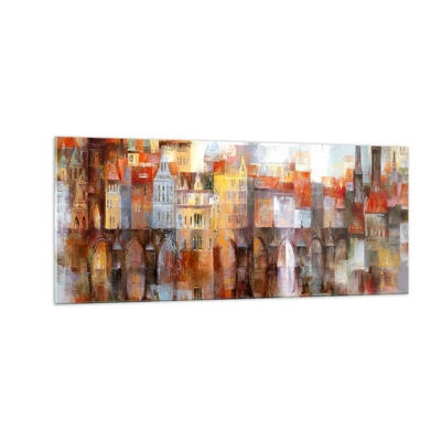 Impression sur verre - Image sur verre - C'est aussi beau sous le pont - 100x40 cm