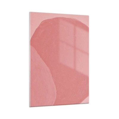 Impression sur verre - Image sur verre - Composition organique en rose - 50x70 cm