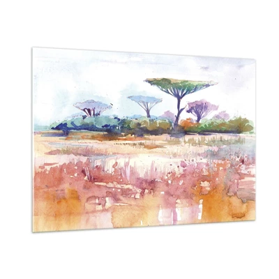 Impression sur verre - Image sur verre - Couleurs de savane - 100x70 cm