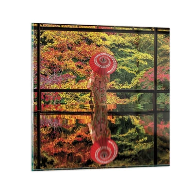 Impression sur verre - Image sur verre - Dans le temple de la nature - 40x40 cm