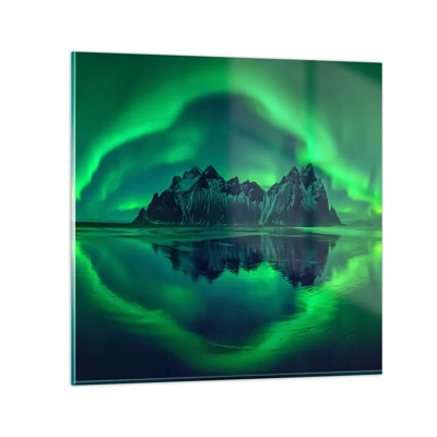 Impression sur verre - Image sur verre - Dans les bras de l'aurore - 70x70 cm