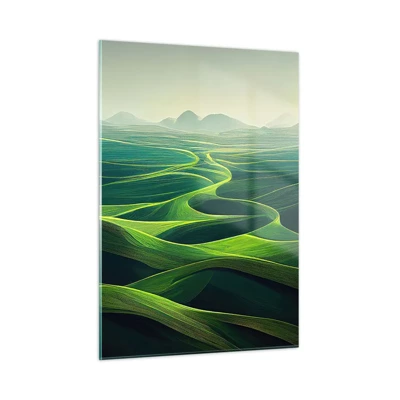 Impression sur verre - Image sur verre - Dans les vallées verdoyantes - 50x70 cm