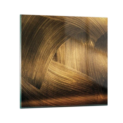 Impression sur verre - Image sur verre - Dans un labyrinthe en or - 30x30 cm