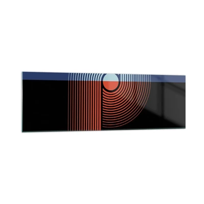 Impression sur verre - Image sur verre - Dans une étreinte géométrique - 160x50 cm