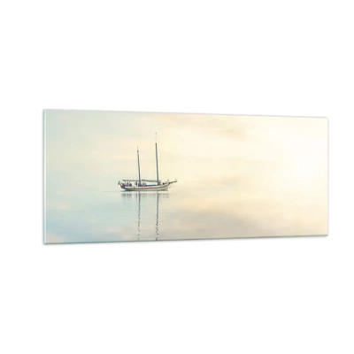 Impression sur verre - Image sur verre - Dans une mer de silence - 100x40 cm