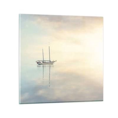 Impression sur verre - Image sur verre - Dans une mer de silence - 40x40 cm