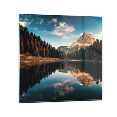 Impression sur verre - Image sur verre - Double paysage - 30x30 cm