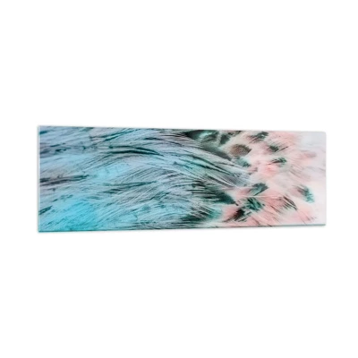 Impression sur verre - Image sur verre - Duvet rose saphir - 160x50 cm