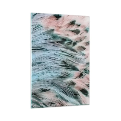 Impression sur verre - Image sur verre - Duvet rose saphir - 80x120 cm