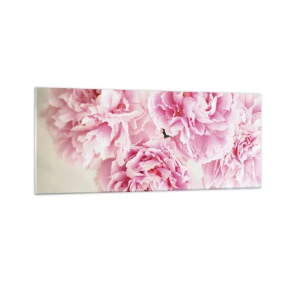 Impression sur verre - Image sur verre - En glamour rose - 100x40 cm