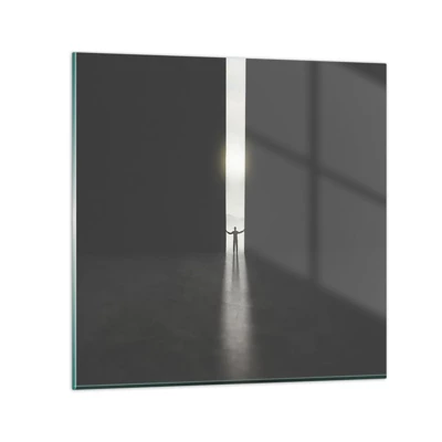 Impression sur verre - Image sur verre - Étape vers un avenir radieux - 50x50 cm