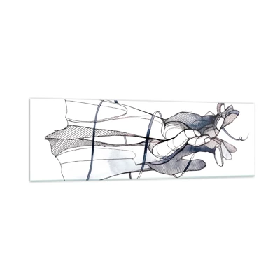 Impression sur verre - Image sur verre - Étude du touché - 160x50 cm