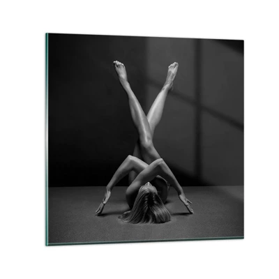 Impression sur verre - Image sur verre - Géométrie de la nudité - 50x50 cm