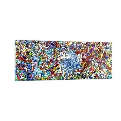 Impression sur verre - Image sur verre - Goutte de vitrail - 140x50 cm