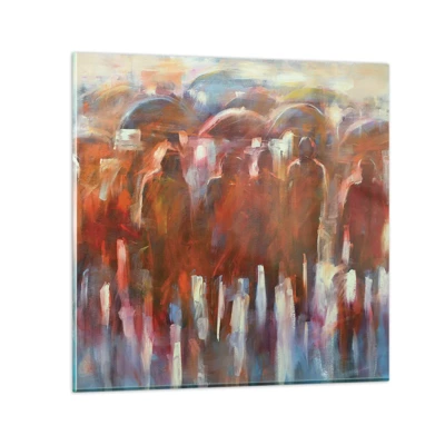 Impression sur verre - Image sur verre - Identiques sous la pluie et dans le brouillard - 50x50 cm