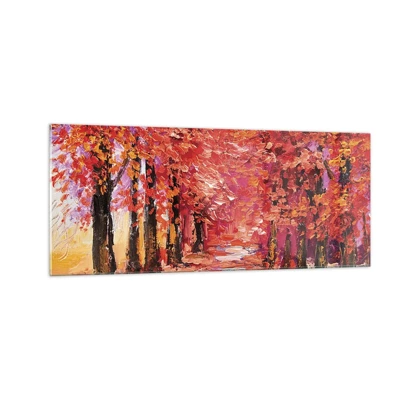 Impression sur verre - Image sur verre - Impression d'automne - 100x40 cm