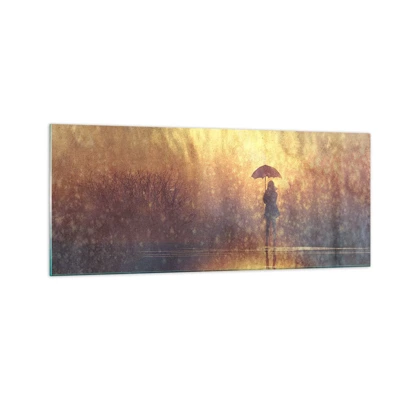 Impression sur verre - Image sur verre - Je sens que quelqu'un me regarde - 100x40 cm