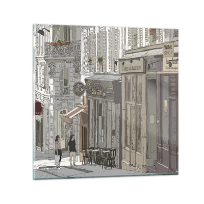 Impression sur verre - Image sur verre - Joie de la ville - 70x70 cm