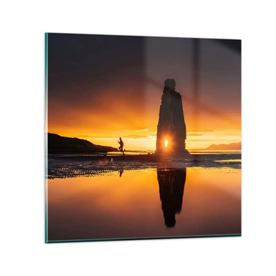 Impression sur verre - Image sur verre - Juste vous et la nature - 70x70 cm