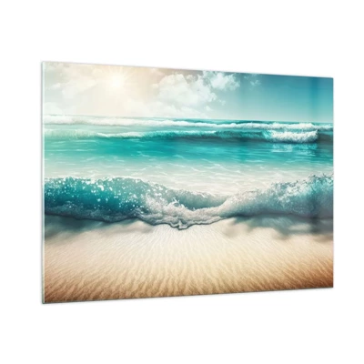 Impression sur verre - Image sur verre - La paix de l'océan - 100x70 cm