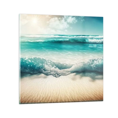 Impression sur verre - Image sur verre - La paix de l'océan - 60x60 cm