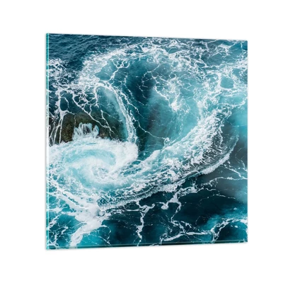 Impression sur verre - Image sur verre - La porte vers le centre de la Terre - 70x70 cm