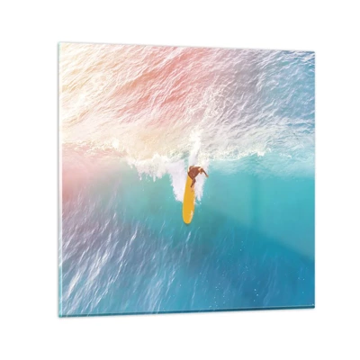 Impression sur verre - Image sur verre - Le cavalier de l'océan - 40x40 cm